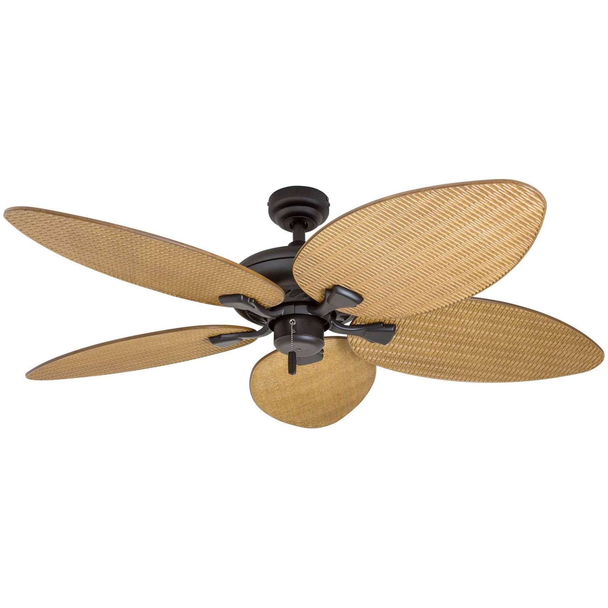 Honeywell Palm Valley 52" Bronze Outdoor Ceiling Fan with Lights