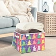 thumbnail image 5 of Storage Box With Lid 16.5x12.6x11.8In Foldable Stacked Household Storage Box Colorful Christmas Tree, 5 of 7