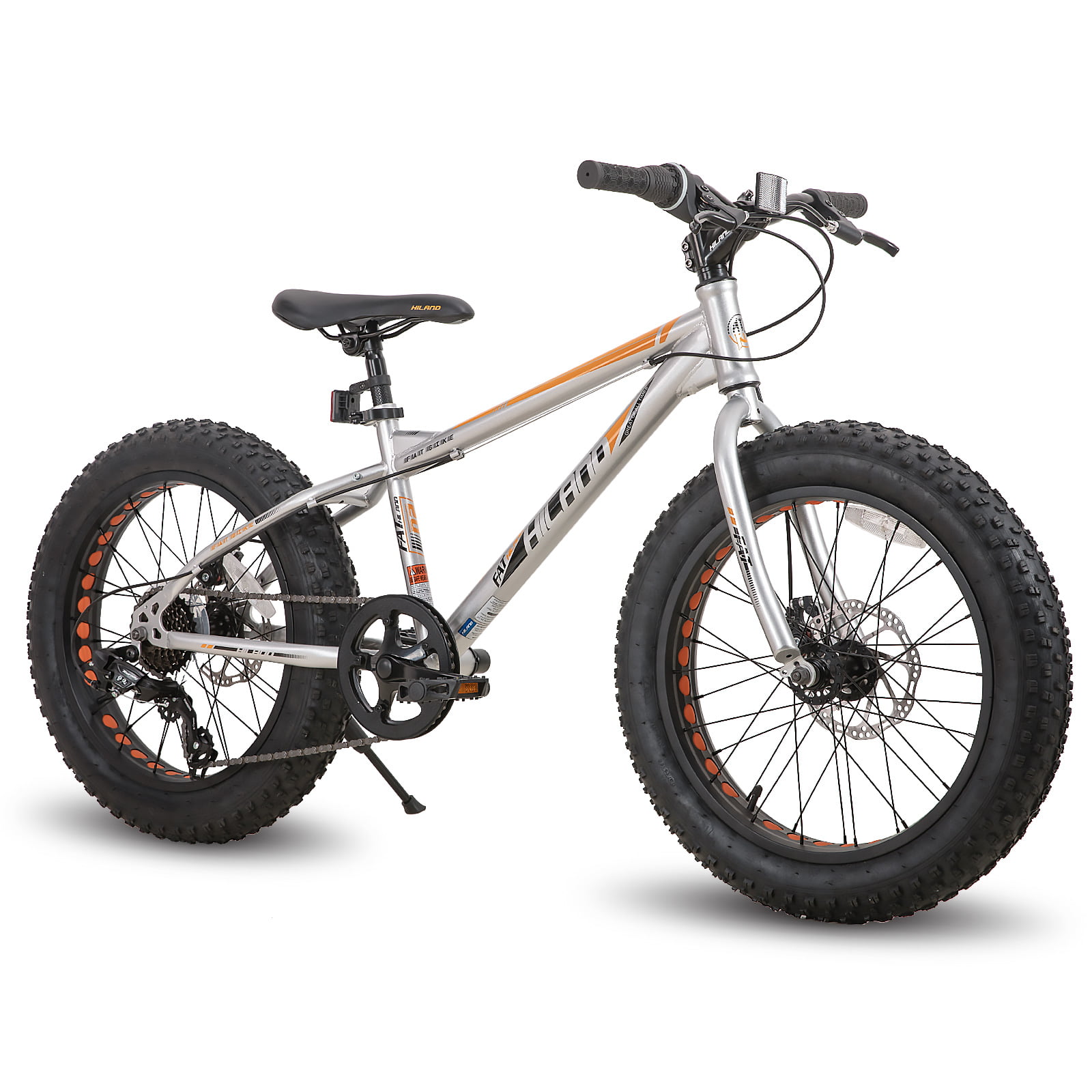 Hiland 20/24 Inch Kids Mountain Bike Shimano 7-Speed for Youth with Aluminum Alloy Frame Suspension Fork Commuter City Bicycle 