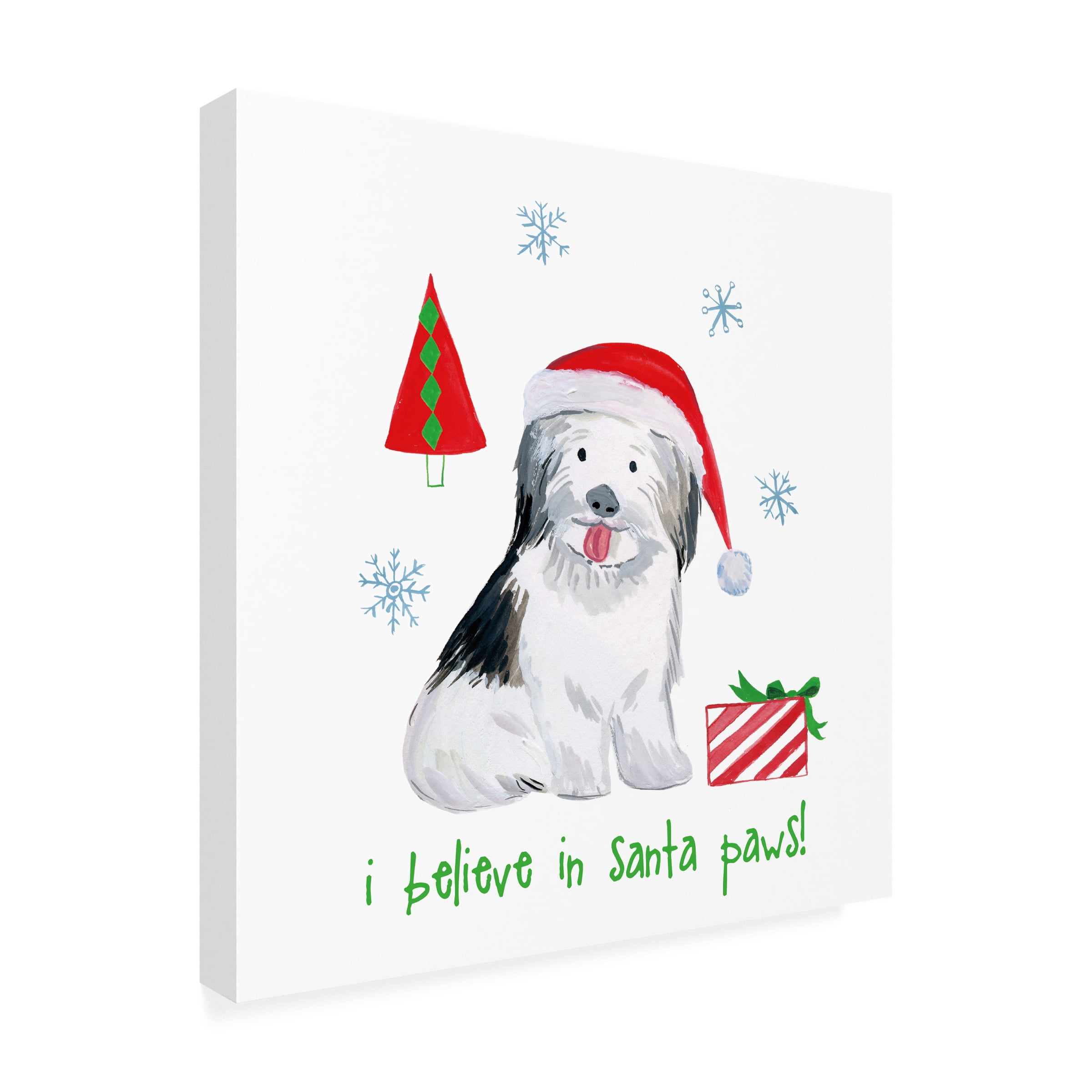 Trademark Fine Art 'Christmas Puppers III' Canvas Art by Farida Zaman