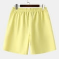thumbnail image 5 of Casual Shorts for Men with Pockets on Clearance Drawstring Elastic Waist Wide Leg Lightweight Solid Color Breathable Relaxed Loungewear Short, 5 of 5