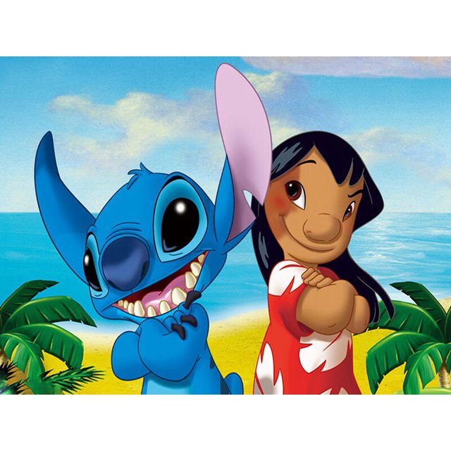 Disney 5D Diamond Painting Kit Set Cuadros Broderie Cross Stitch Diamand Art Cartoons Animal Lilo & Stitch Mosaic StilsonRound 40x50cm Gao Jinjia LED