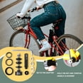 thumbnail image 4 of Desmontaje del soporte inferior de la bicicleta Desmontaje del eje del cojinete Juego de herramientas de instalación Adaptador del kit del husillo Accesorios de reparación manual Tipo 1 Inevent OD002141-01B, 4 of 7