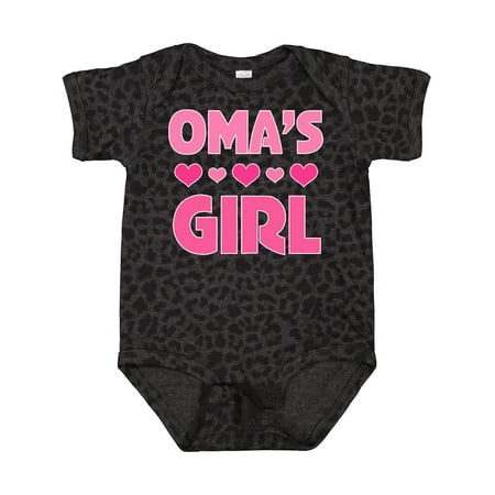 

Inktastic Oma s Girl Heart Gift Baby Girl Bodysuit