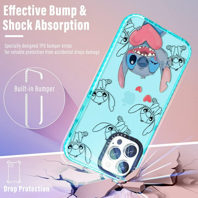 for iPhone 13 Pro Max Case Cute Cartoon Character Designer Pattern Cover  Kawaii