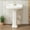 3 Holes 4", variant on Pedestal Sink 20" X 17", U-Shape White Ceramic Pedestal Bathroom Sink With Overflow, Pure White Porcelain, Semi-Circular, for Bathroom, Laundry
