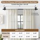thumbnail image 4 of Barra para cortinas HOTOZON ajustable sin taladro 81-218 cm negra, 4 of 8