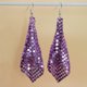 thumbnail image 1 of Pendientes de moda europeos y americanos, pendientes de borlas con lentejuelas de metal, pendientes largos geométricos cuadrados creativos, 1 of 6
