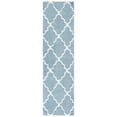 thumbnail image 5 of SAFAVIEH Berber Alastar Abstract Polyester Shag Area Rug, Blue Rust/Ivory, 9' x 12', 5 of 8