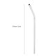 thumbnail image 5 of Stainless Steel Metal Reusable Straignt Bent Drinking Straws Fruit Juice (Bent Straw 215mm), 5 of 5