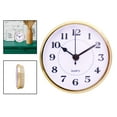 thumbnail image 3 of Round Clock Insert Handicraft Movement Clock Mechanism Battery Powered DIY Silent for Repair Parts Office Living Room Decor 08, 3 of 8