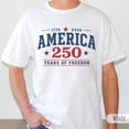 thumbnail image 2 of VibeNest Studio Unisex 250 Years of Freedom 1776-2026 America Patriotic Family Group Matching Graphic T-Shirt, 2 of 8