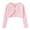 #13 Pink, variant on Little Girls' Knit Long Sleeve Button Closure Bolero Cardigan Open Front Shrug Knitted Cardigans Cotton Solid Colour Bolero