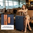 thumbnail image 6 of Hardside Luggage Sets Lightweight Suitcase with Spinner Wheel TSA Lock Travel Duffel Bag, Blue, 6 of 6