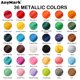 thumbnail image 2 of Set de pintura acrílica metalizada AnyMark, 36 colores, 60 ml, 12 pinceles, 2 of 7