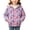 Purple, variant on Kids Girls Jackets, Windbreaker Hooded Zip up Lightweight Kids Outerwear Pink Size 5 T