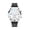 A, variant on Men's Watch Stainless steel Quartz Analog Watch Fashion Leather Watches Casual Daily Wear with Date Window Gift for Men and Women Accessories
