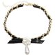 thumbnail image 1 of Gargantilla de flores trenzadas con colgante de perla de Camelia blanca, accesorio de disfraz, gargantilla ajustable para mujer TUNC Sencillez, 1 of 5