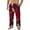 Deep Red_FH13^L1016, variant on Fabrcox Christmas S-3xl Loose Fit Men's Flannel Pj Bottoms Thick Warm Wide Leg Christmas Snowflake Santa Claus Mid Rise Casual Elastic Waist Christmas Pajama Pants Black S
