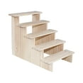 thumbnail image 2 of Product Stand, Showcase Fixtures, Wooden Display Riser Shelf Wood Display Shelf 5 layer 20cm, 2 of 7