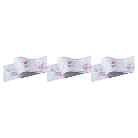 Injueey Papel tapiz impermeable para decoración para sala de estar, adhesivo estable y confiable, opciones multicolores, jardín azul Type1 NO1