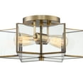 thumbnail image 3 of Trade Winds Stella Star Semi-Flush Mount Ceiling Light in Natural Brass, 3 of 6