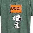 thumbnail image 3 of Peanuts - Snoopy Boo Sign - Women's Short Sleeve Graphic T-Shirt, 3 of 6