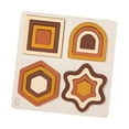thumbnail image 4 of Yinanstore Geometric Shape Sorting Toy Wooden Puzzle Mathematical Thinking Color Shape Matching Board for Children Ages 2~4 Preschoolers , C, 4 of 8