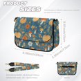 thumbnail image 7 of ZUXONGSY Mushroom Pumpkin Flower Print Shoulder Handbag for Women PU Leather Crossbody Bag Mini Satchel with Adjustable Wide Strap for Travel Shopping, 7 of 7