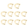 thumbnail image 3 of Monyance d ring buckle clip 10Pcs Golden D-Ring Screw Shackle Buckle 13mm DIY Craft Replacement(0.87X0.79X0.2Inches), 3 of 11