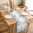 thumbnail image 3 of Coastal Coral Table Runner - 70 Inch Long, Kitchen Dining Table Runner Dresser Scarves, Blue Ocean Starfish Seagrass Watercolor Farmhouse Decor for Coffee Tables Wedding Party Banquet, 3 of 8
