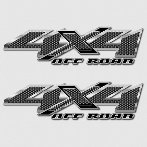 4x4 Carbon Fiber Shadow X Truck Decals