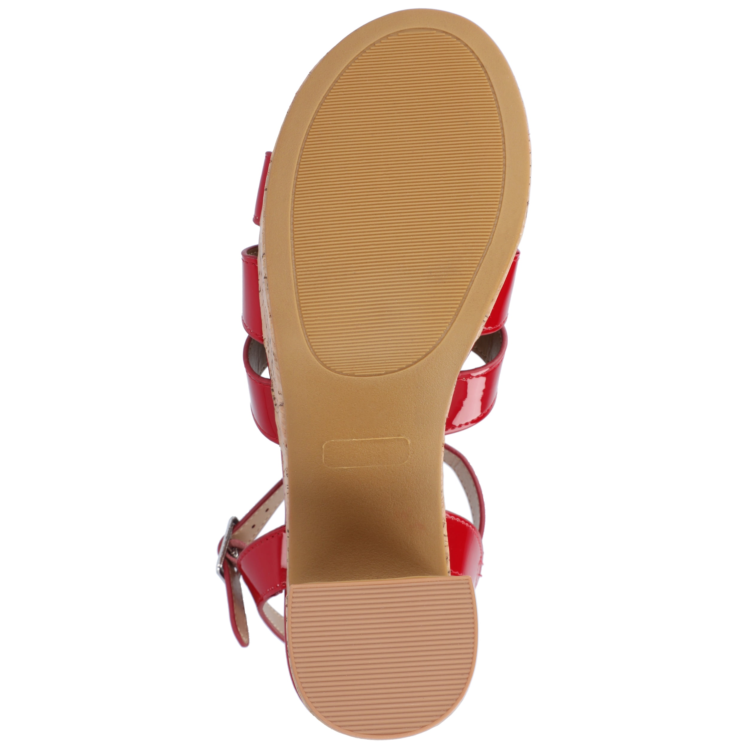 Journee Womens Jania Buckle Platform Sandals