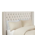 thumbnail image 3 of Amelia Upholstery Headboard Cream Queen, 3 of 4