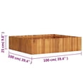 thumbnail image 3 of vidaXL 59.1" x 11.8" x 9.8" Brown Solid Acacia Wood Planter Boxes, 3 of 63