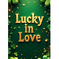 thumbnail image 4 of Lucky in Love Green Clover Gold Decoration Backdrop Banner Background Party Decorations Holiday Celebration Wedding Photography Props, 4 of 4