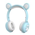 thumbnail image 2 of Auriculares inalámbricos RGB tres LED para Orejeras cómodas plegables con micrófono 15H Tiempo de para tableta TV Niñas, 2 of 10