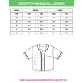 thumbnail image 5 of Lotusprinthandmade Personalized Philippines Crop Top Baseball Jersey for Women XS-XL Multicolor, 5 of 7