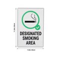 thumbnail image 4 of OUNONA Indoor Smoking Area Sign Iron Multi Identification 1Pcs, 4 of 8