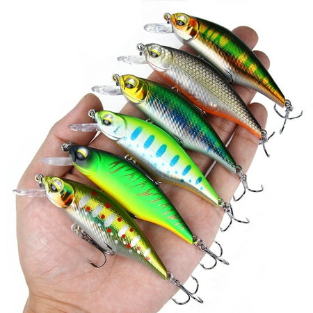 HENGJIA Fishing Lures Large Hard Bait Minnow VIB Lure with Treble Hook Life-Like Swimbait Fishing Bait Popper Crankbait Sinking Lure for Trout Bass Walleye Redfish