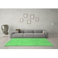 thumbnail image 3 of Ahgly Company Indoor Square Abstract Emerald Green Modern Area Rugs, 7' Square, 3 of 4