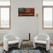 American Flag Challenge Display, Handmade Memorial Stand, Tabletop Coin Collection Rack, Multi-Layer