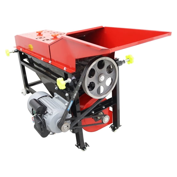 INTSUPERMAI Electric 2 in 1 Farm Corn Soybean Peeling thresher Maize Husker Threshing Machine