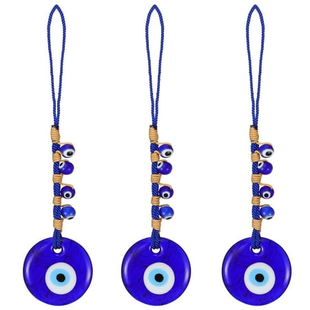 

3pcs Evil Eye Charms Evil Eye Hanging Decor Backpack Charms Car Hanging Ornament