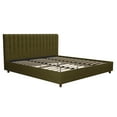 thumbnail image 6 of Novogratz Brittany Tufted Upholstered Bed Frame, King, Green Linen, 6 of 18