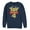 Navy Blue, variant on Men's Toy Story Classic Logo Sweatshirt Athletic Heather Small