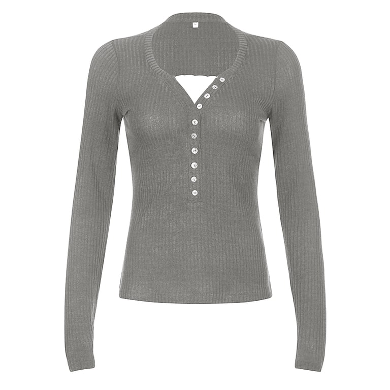 Y2K Lace Trim Bow Knitted Preppy Retro Tops Long Sleeve Button Up 