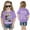 Purple, variant on Girls Short Sleeve Print T-Shirt, Trendy Top for Teen and Youth, Casual Design for Daily Wear, Soft Fabric for Comfort, for Gifts and Fans, Fun Prints for Style