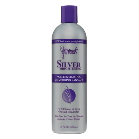 Jhirmack Brightening Purple Shampoo with Collagen, Tones Silver & Blonde Hair Shades, 12 fl oz