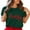 Green, variant on Womens Going Out Tops Plus Size Cropped Tees Womens Merry Christmas Printed Short Sleeve O Neck T Shirt Top T Shirt for Women M
